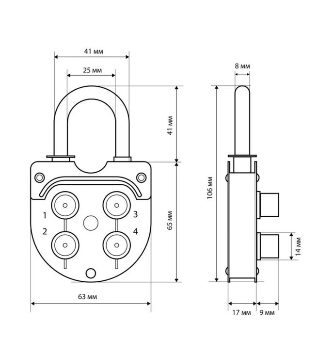 Замок кодовый новый