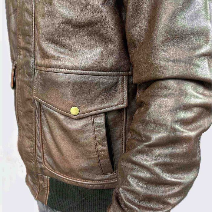 Ежедневно кожено мото яке Класк Brown Motomall