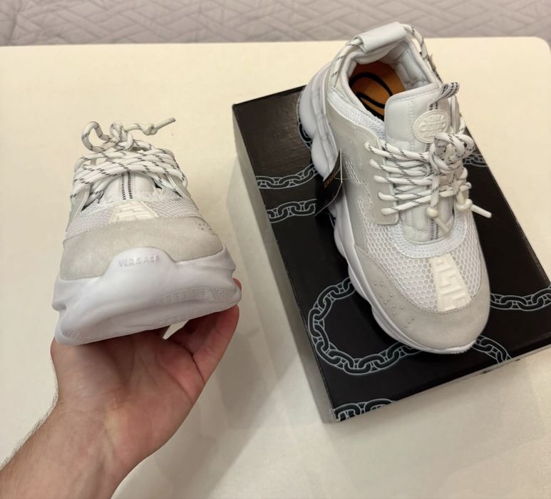 *ULTIMELE STOCURI* Versace Chain Reaction White  Premium ( Verificare Colet)