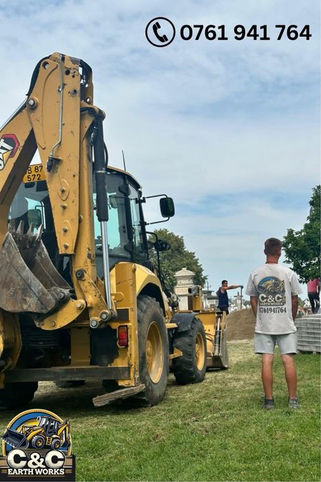 Închirieri  Buldoexcavator Utilaje Sapaturi  Demolari Defrisari Terasamente/Nivelari