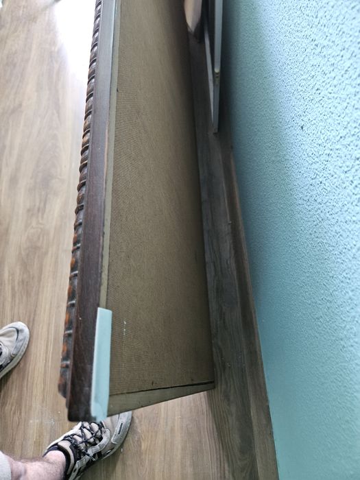 Oglindă vintage din lemn masiv