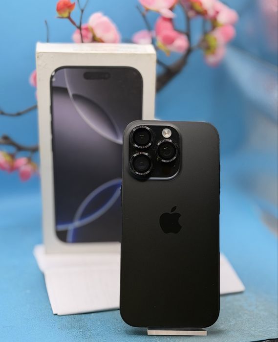 ГАРАНЦИОНЕН!!! Apple iPhone 16 Pro, 128GB, 5G, Black Titanium