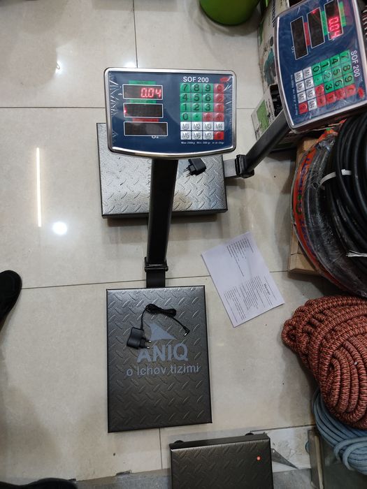 Весы электронные 200 кг тарози тороз