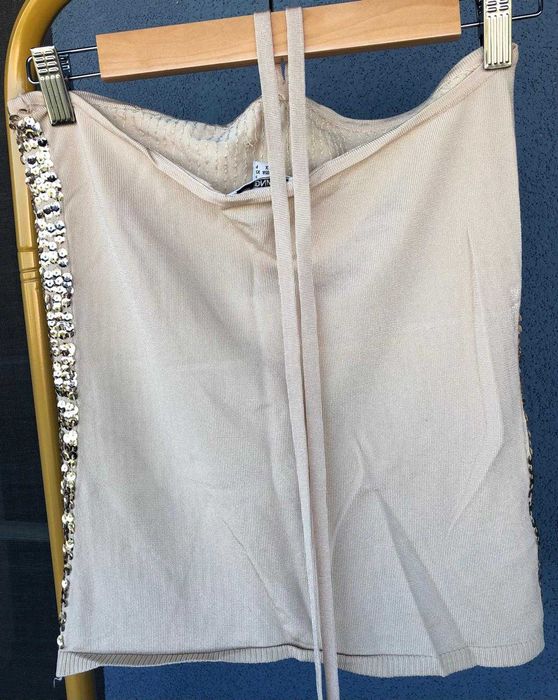 Top auriu Mango, stare perfecta