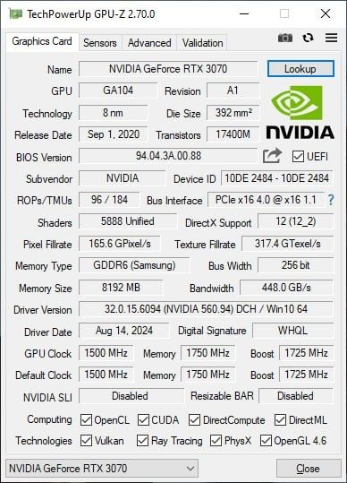 Gainward RTX 3070