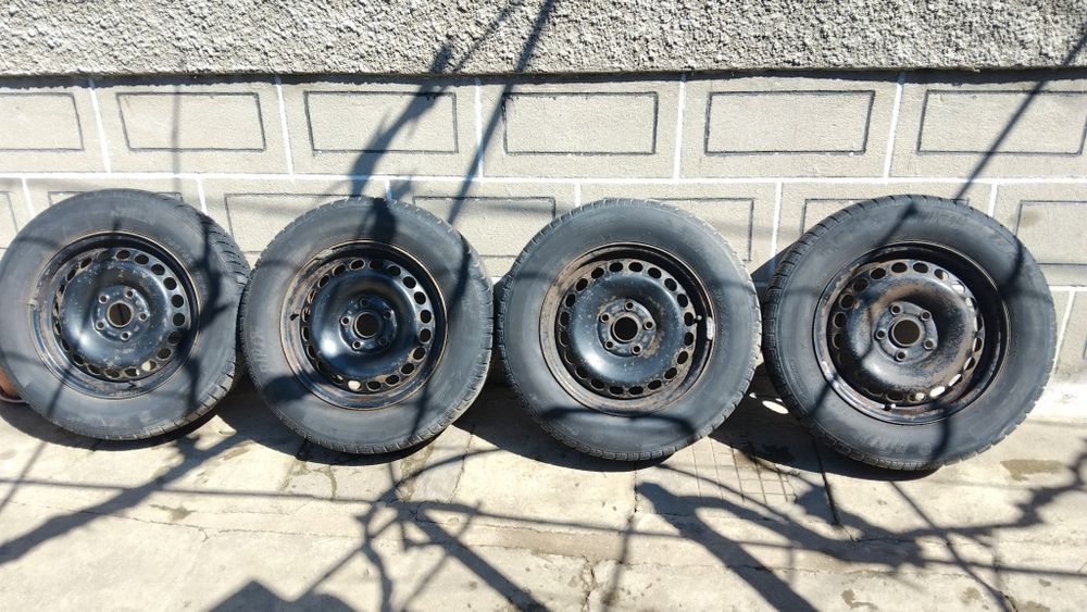 16 5х112 Железни + хубави зимни гуми