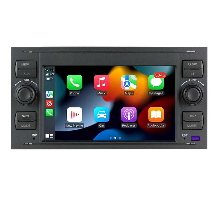 Navigatie Android 14 FORD Ford C Max Mondeo Kuga Fiesta CarPlay CAMERA