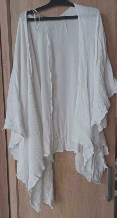 kimono alb brodat superb