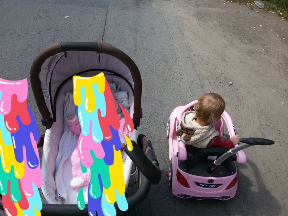 Коляска люлька и прогулочная