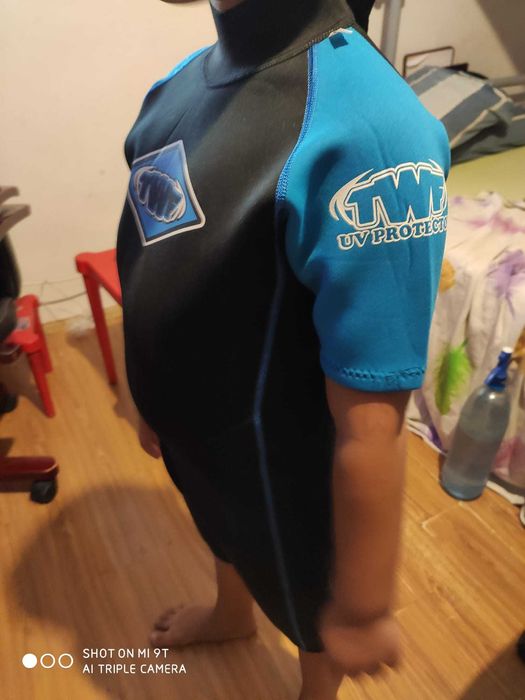 Combinezon TWF Neopren 2 mm si labe inot  Copii