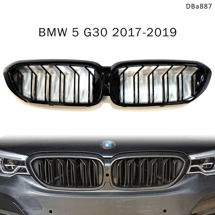Двойни изпъкнали бъбреци BMW 5 G30 17-19 bubreci бмв г30 грил решетки