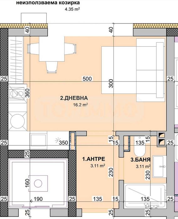 Продава се Едностаен апартамент в Варна, Виница - 31 кв.м за 1775 €/кв.м - Снимка #7