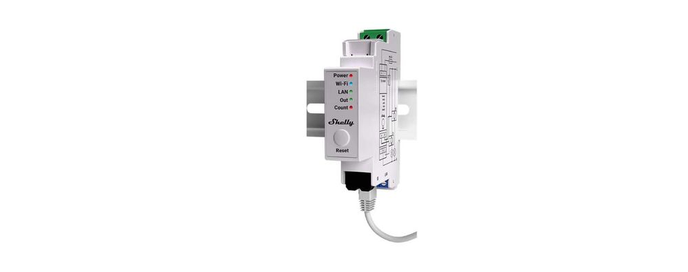 Shelly Pro EM-50 – DIN Електромер 2×50A с Контактор