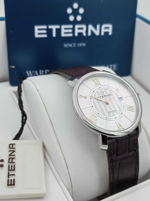 Ceas Eterna Artena 34 mm – Swiss Made – Sapphire – Nou – Full Set