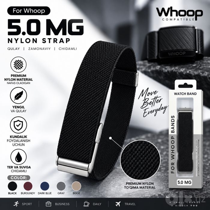 WHOOP 5.0 remeshok — YANGI