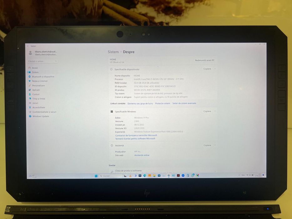 Laptop 2in 1 HP Z Book x2 G4 Tableta