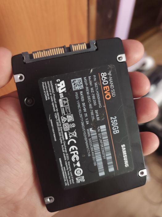 Ssd Samsung 860 evo 256gb 97%