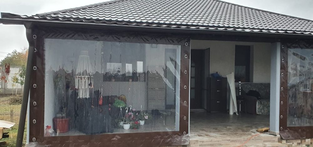 Inchidere foisoare terase cu folie transparenta antivant