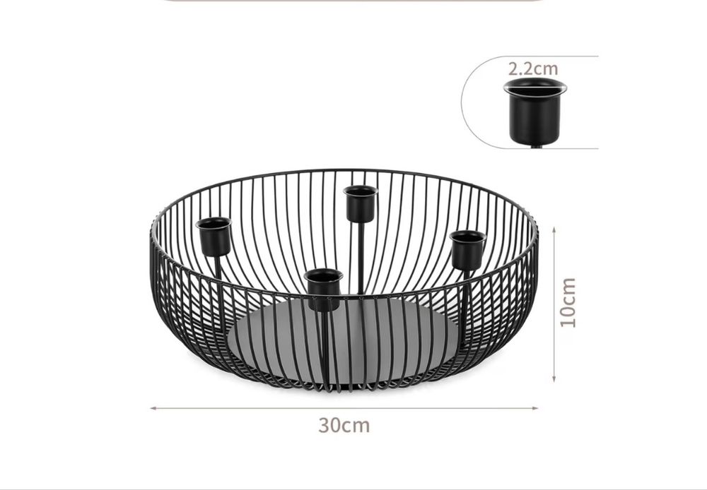Decorațiune pentru aranjamente cu suport de lumânări