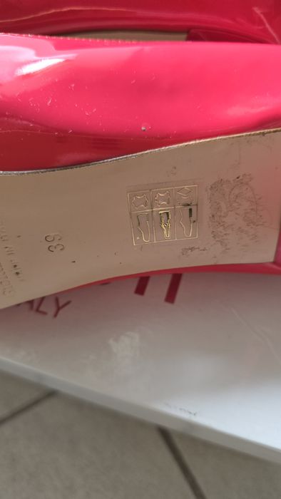 Pantofi piele fucsia