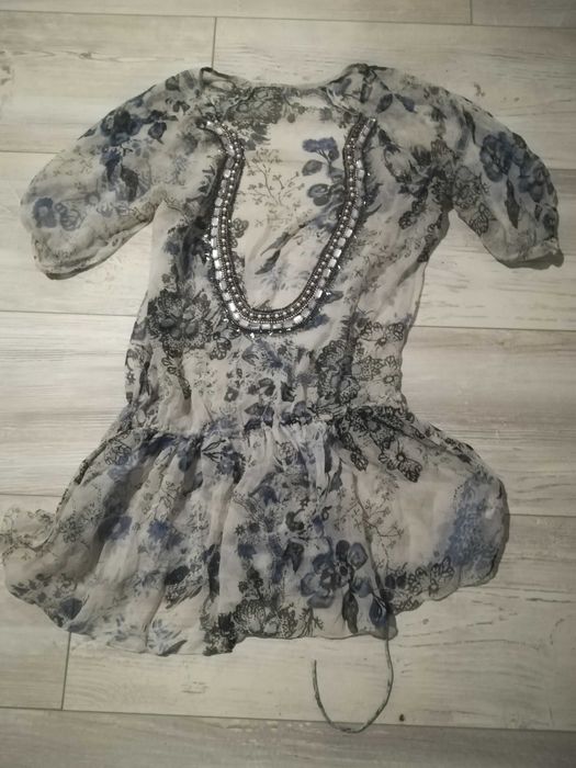 Бански 2 части - черен, цвят сьомга и плажна туника