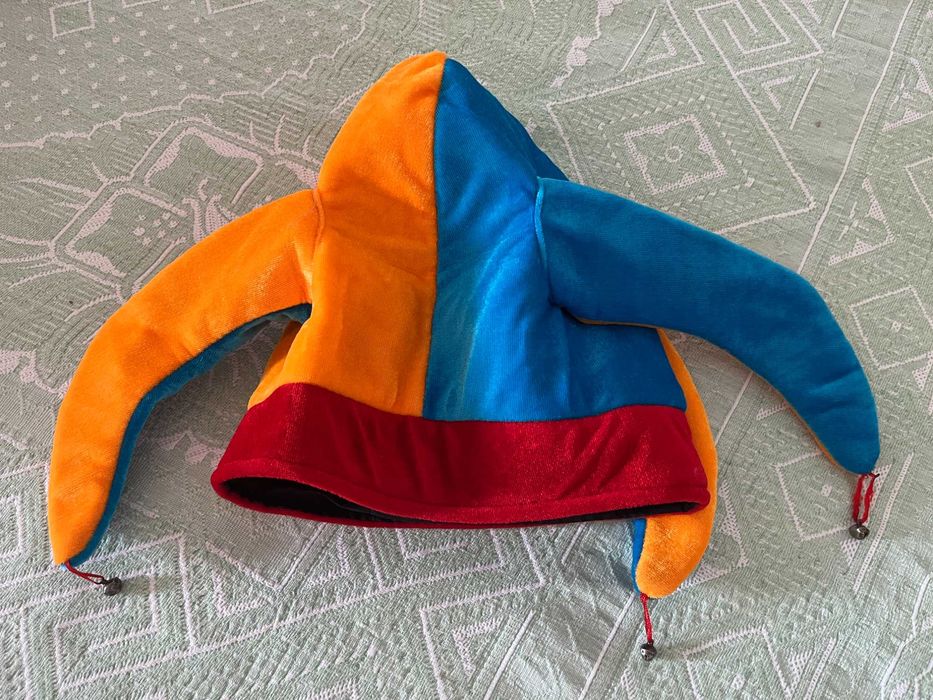 New Plush Jester Hat with Bells – Costume / Halloween / Carnival Party