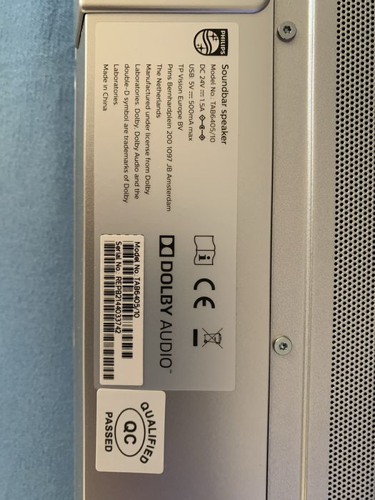 Soundbar Philips TAB6405/10, Slim 2.1, 140 W , subwoofer!