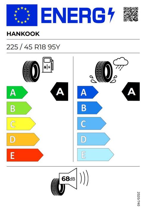 Летни гуми 4 бр 225/45R18 Hankook Ventus S1 evo2 91W – 5.5–6 мм
