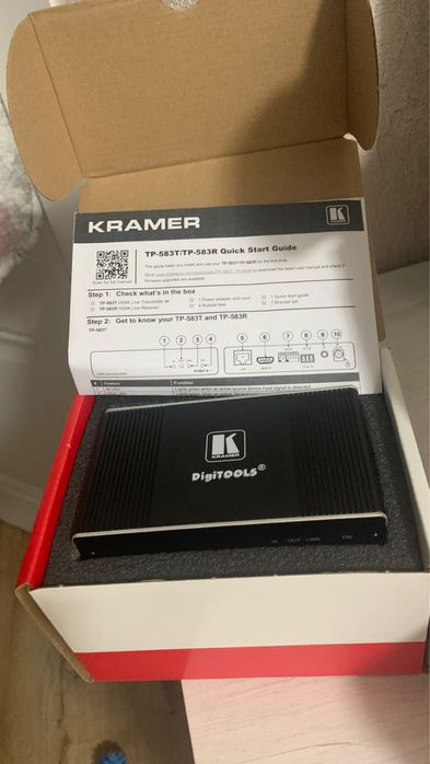 HDMI extender HDMI transmitter / receiver HDMI over LAN Kramer TP-583T