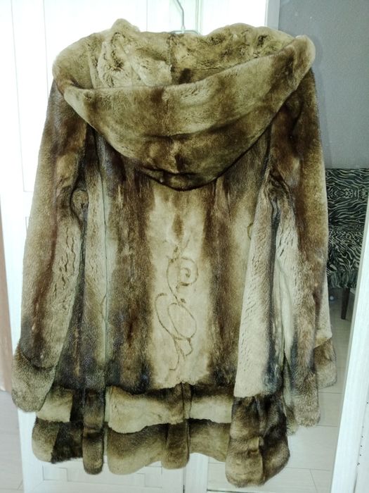 Шуба,стриженная норка