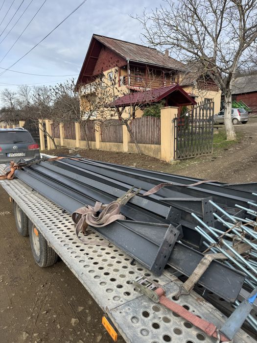 Vand 4 ferme la 8m si 8 stalpi la 4m completa