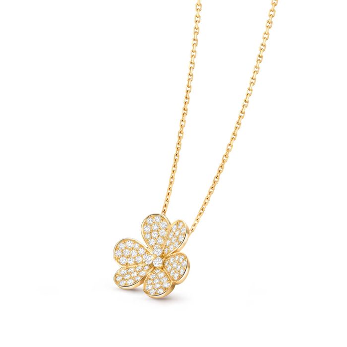 Дамско Колие на Van Cleef Arpels VCA Gold Frivole pendant, large model