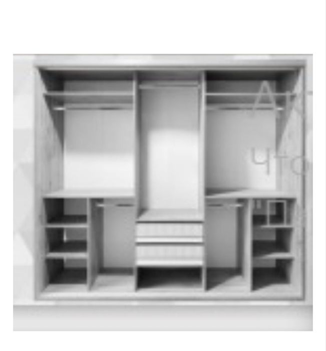 Шкаф купе 243х222х60 см,