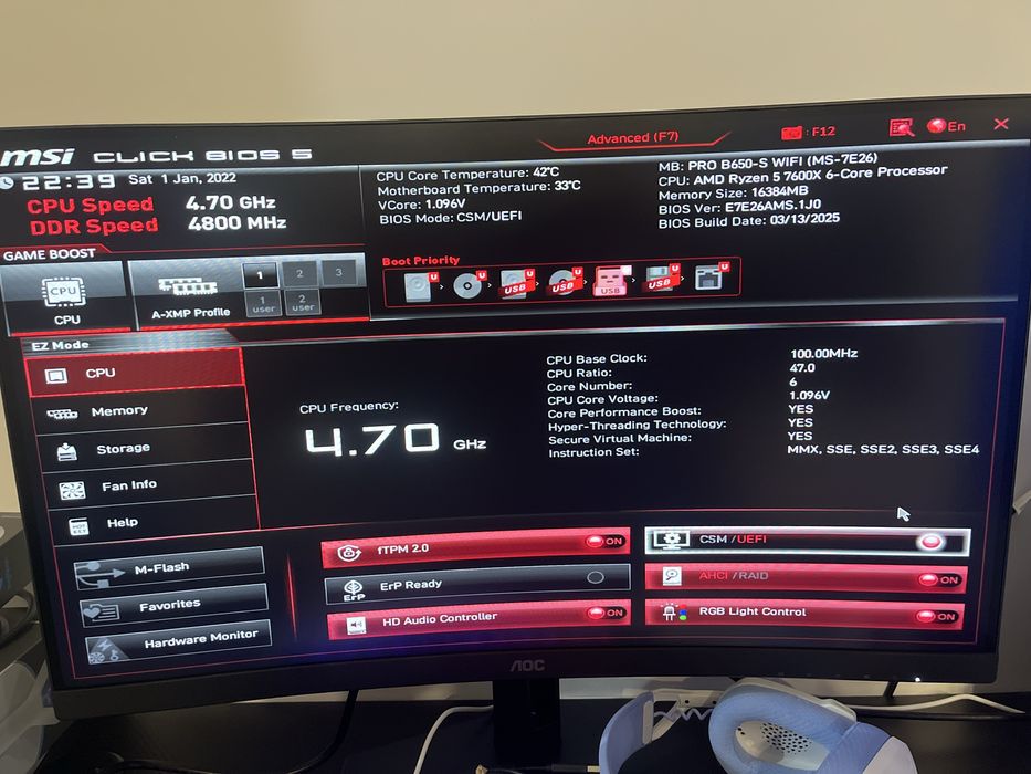 Pc Gaming 16GB RAM DDR5 MSI GEFORCE RTX 3050 Ventus 8GB GDDR6 128bit