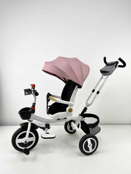 -30% Черен Петък, Мултифукнкционална Детска Триколка 4 в 1 Съни Розова