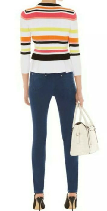Karen Millen : Striped Knit Premium Cardigan -размер 4/ S-М Оригинал