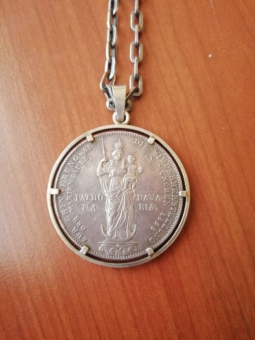 Сребърен медальон Patrona Bavaria 1855