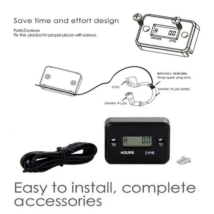 Contor ore de functionare 2 sau 4 timpi pe benzina.  Nou!