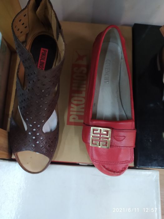 Обувь женская кожаная