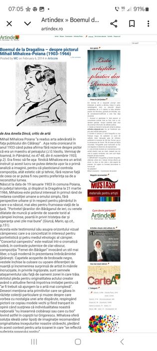 Pictură" Ograda cu animale", Mihail Poiana Mihalcea(1903 Poiana-1966)