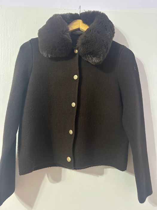 Дамска кафява жилетка zara