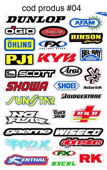 Stikere Moto Atv Enduro Cross Utv Sponsori Autocolante Abtibilde