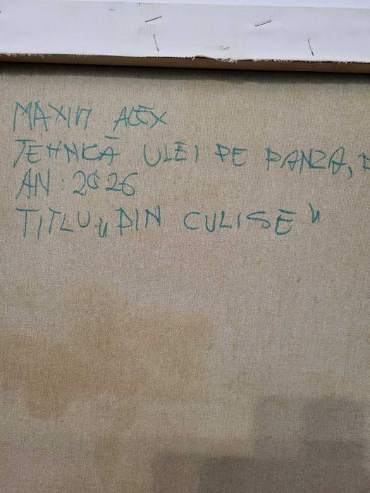Pictură ulei pe pânză, semnată de Alex Maxim
