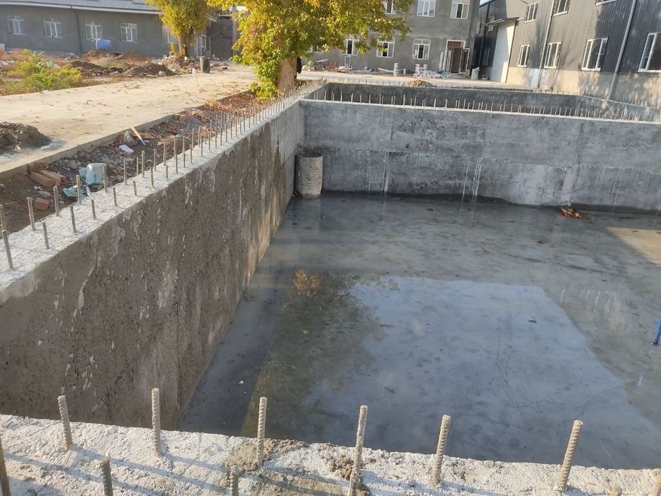 Строительство домов и зданий Заливка бетона