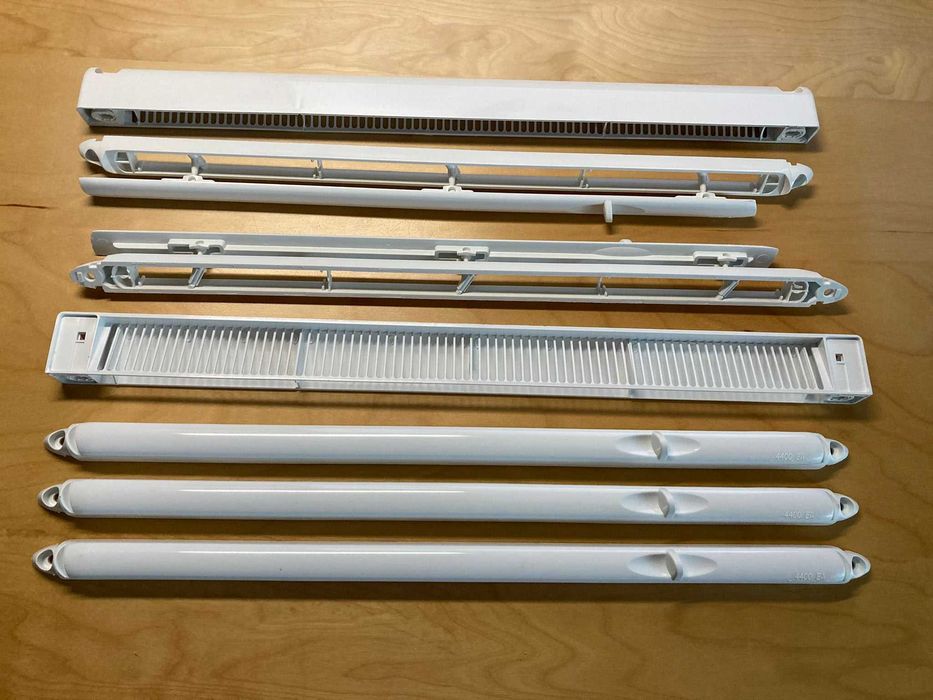 Grile aerisire geam PVC (scapă de condens, mucegai) – 2 seturi + piese