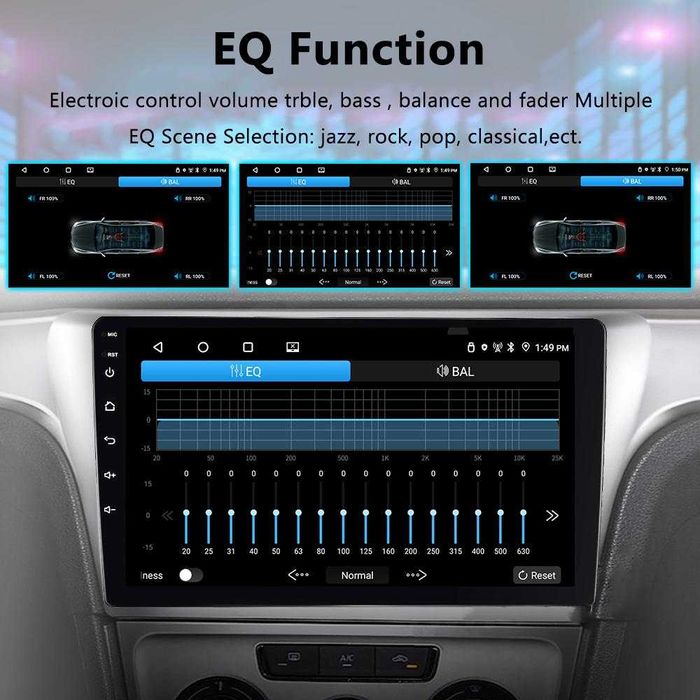 Магнитола для автомобиля Андроид 9 дюймов Универсальная