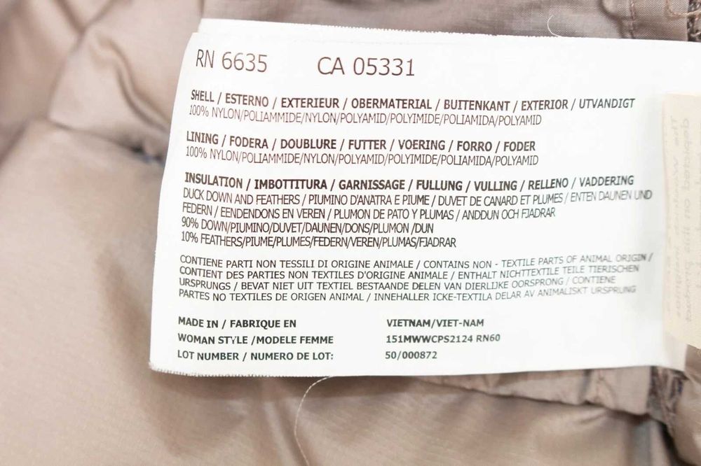 WOOLRICH оригинално дамско яке пухено синьо пълнеж пух и пера L