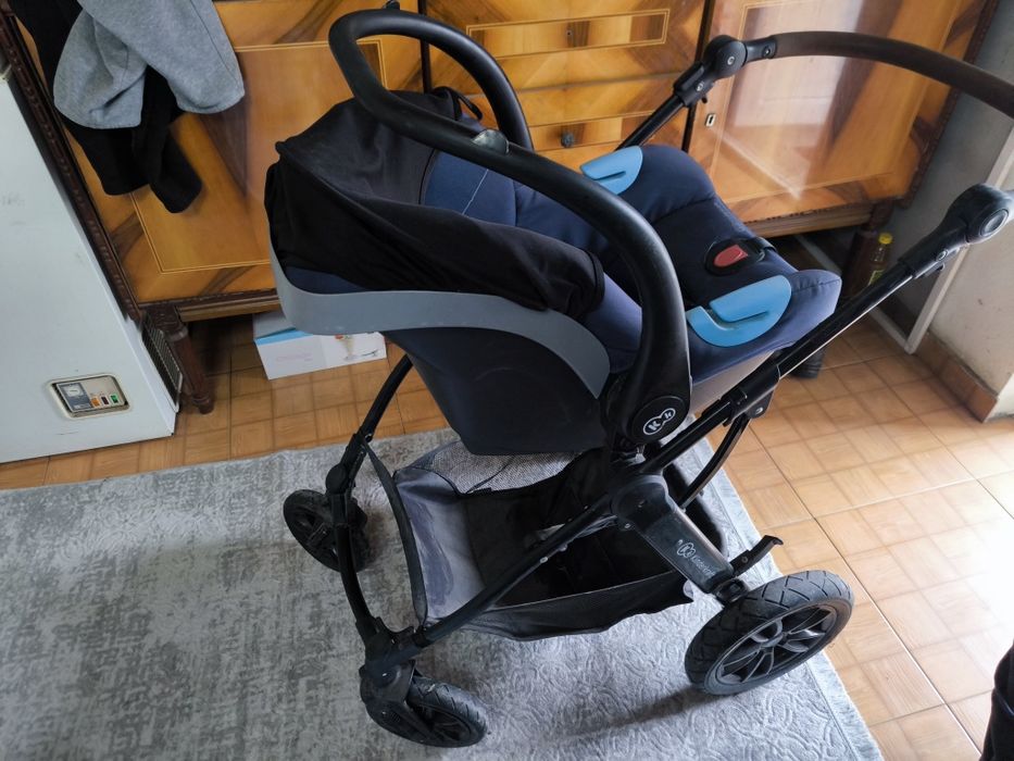 Căruț copii kidercraft + scaun copii cu tava pentru masa