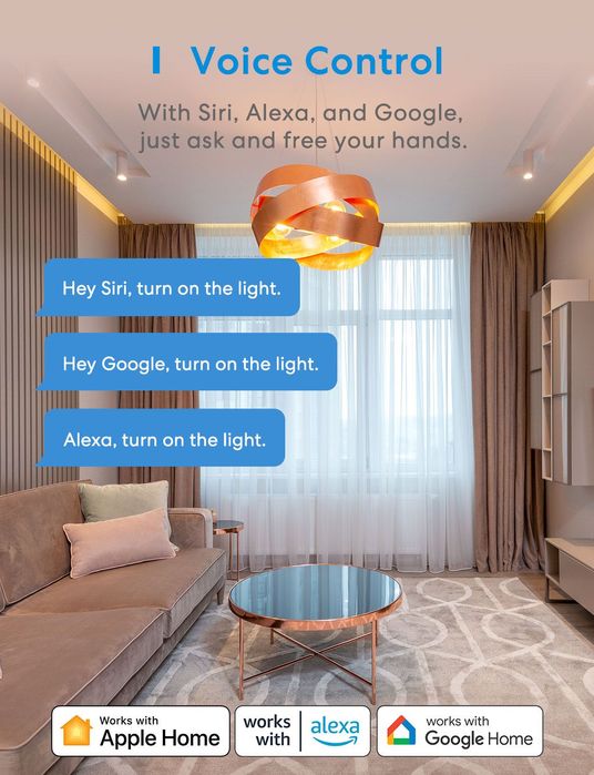 Intrerupator Smart Wi-fi Meross Compatibil Alexa-Google Home