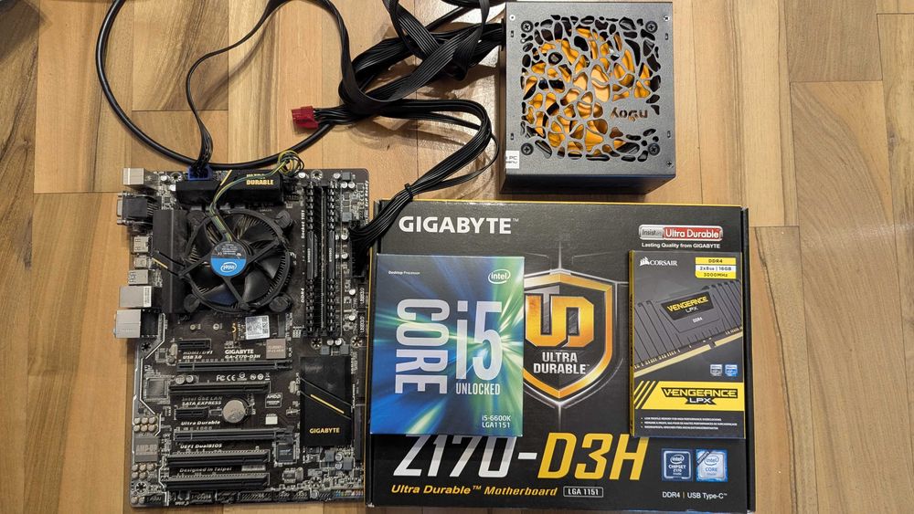Kit Procesor I5 6600K &amp; Placa de baza Gigabyte Z170-D3H socket 1151